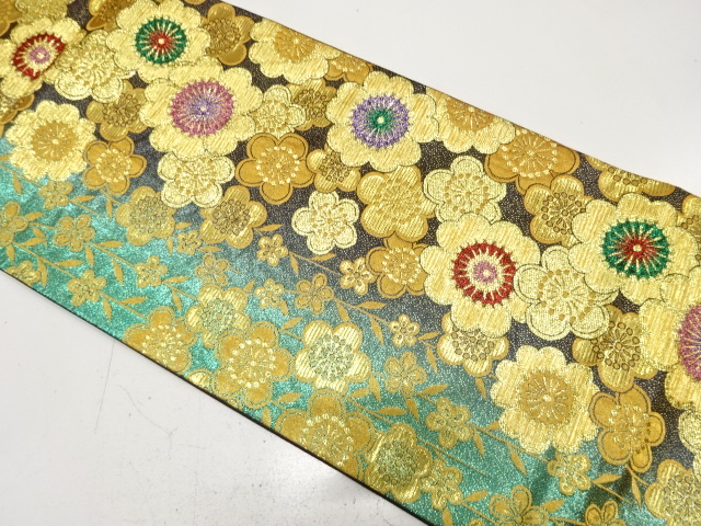 JAPANESE FUKURO OBI FOR FURISODE / WOVEN SAKURA